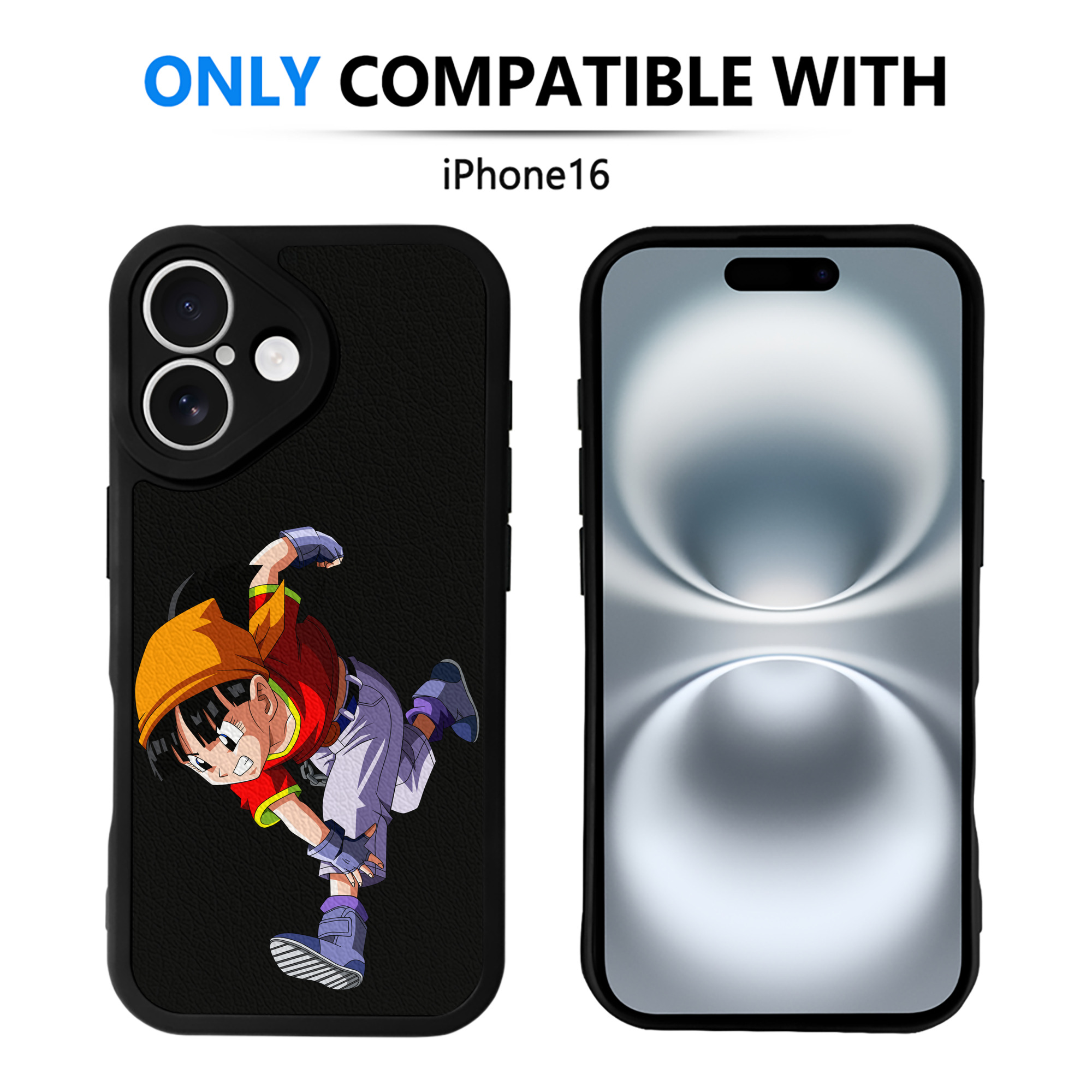 （画像用） ドラゴンボール パン DRAGON BALL Pan 【iPhone 16シリーズ対応】シリコンスマホケース（レザー調） 材質：シリコン